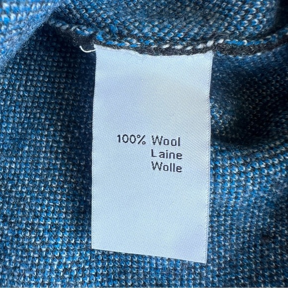 Neve Designs Snowflake Fair Isle Nordic 1/4 Zip Knit Wool Ski Sweater Large GUC - Picture 15 of 16